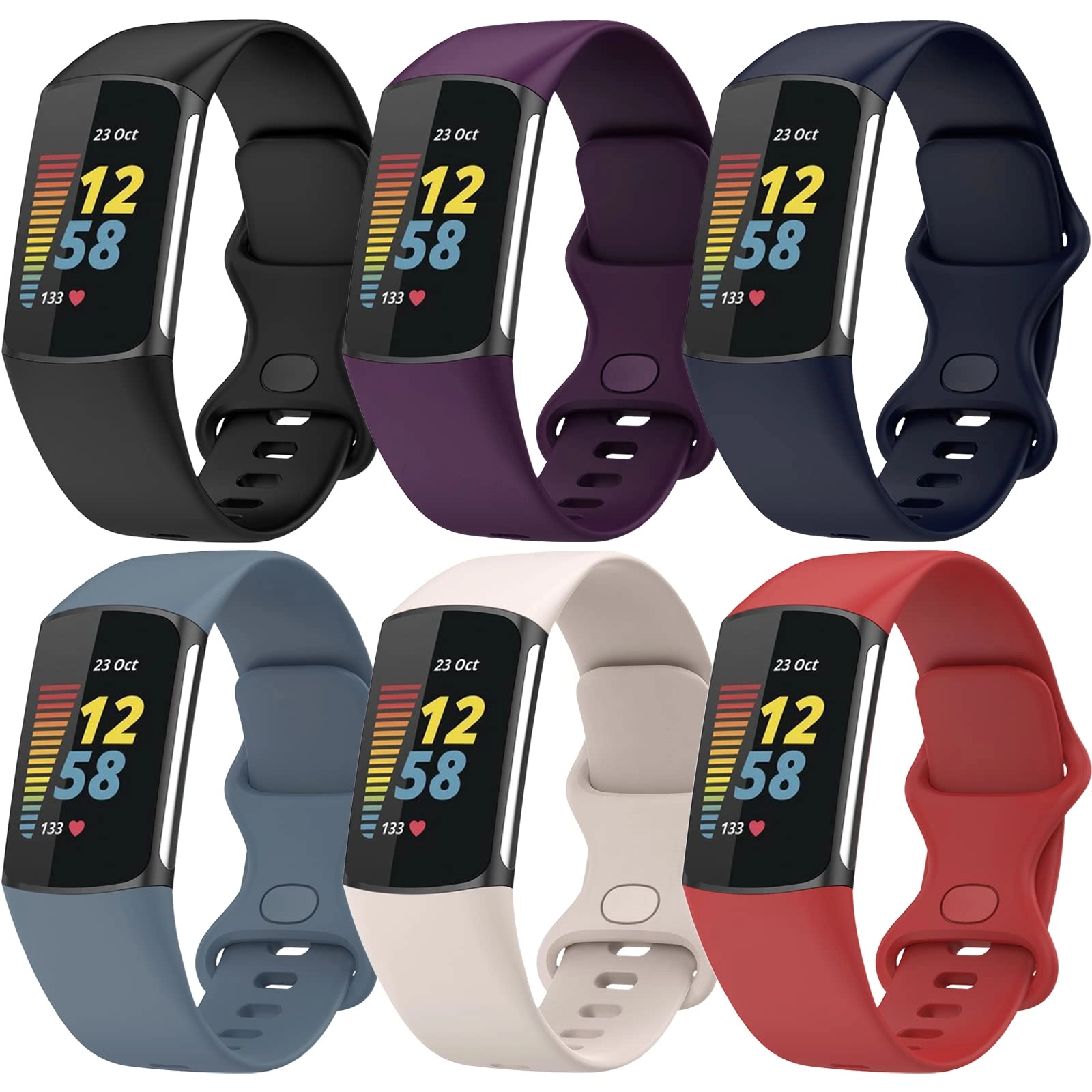 Silicone Watch Band for Fitbit Charge 5