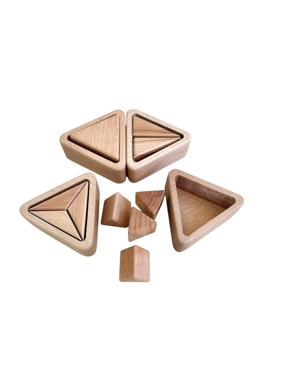 Fraction Cups Triangle - Suitable for 3 years and above 14 Pcs