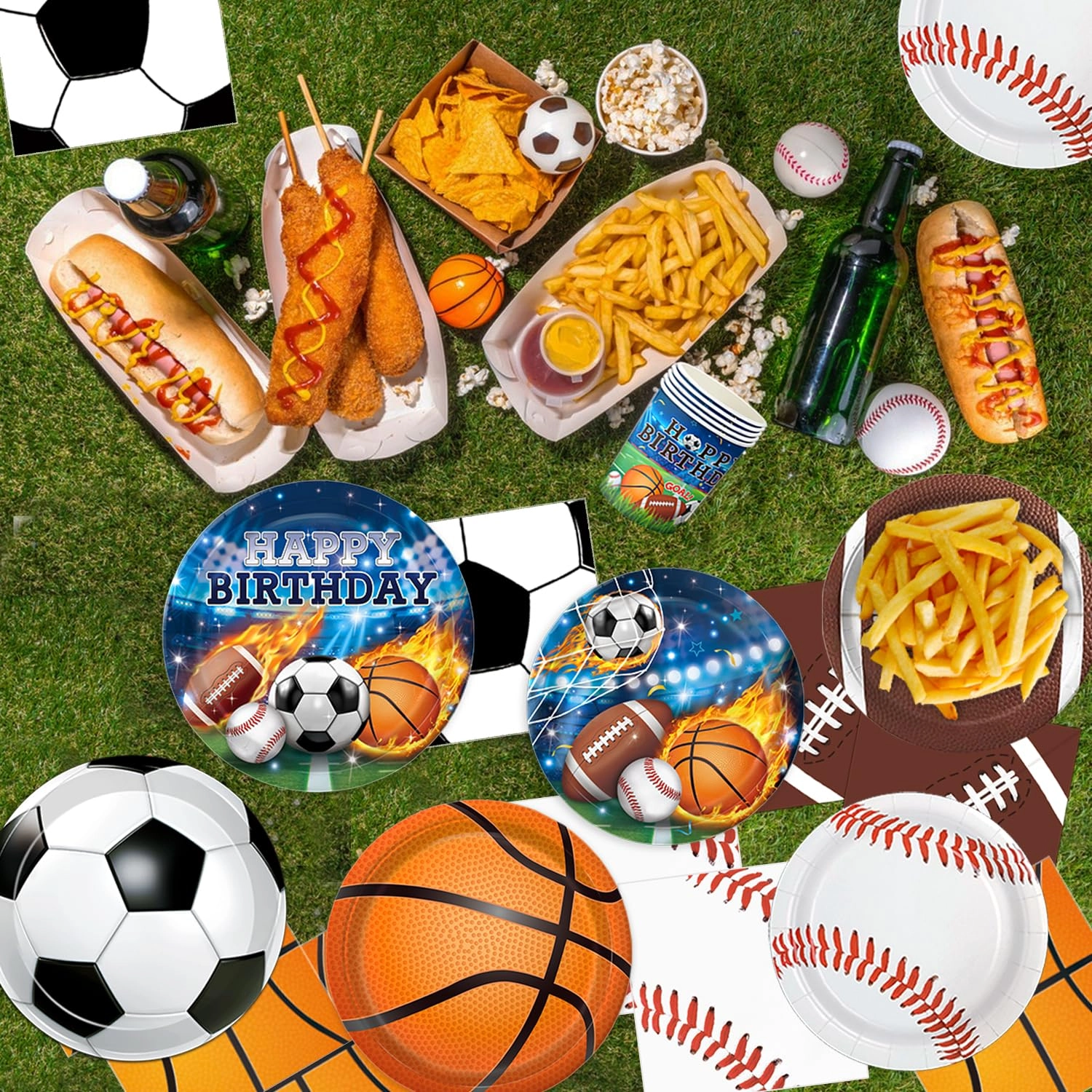 Sports Birthday Party Decorations - 191 PCS Birthday