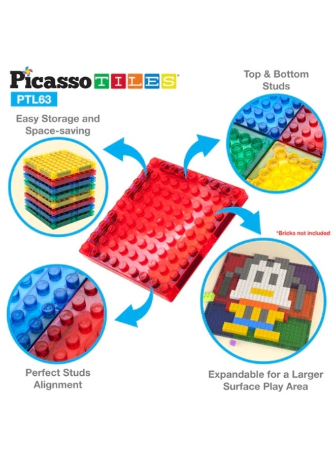 Brick Block Magnetic Building Block Set - 2 Character figures Construction 63pcs