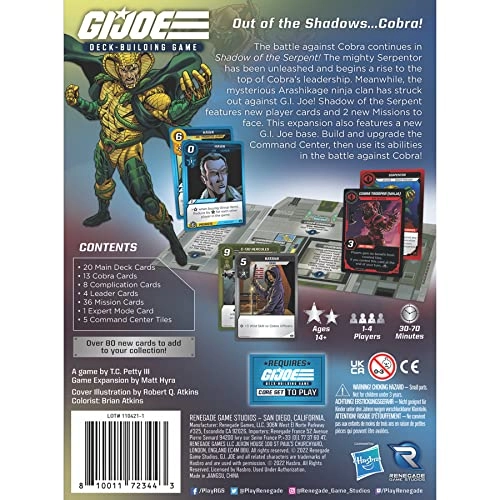 G.I. Joe Deck-Building Game: Shadow of The Serpent Expansion
