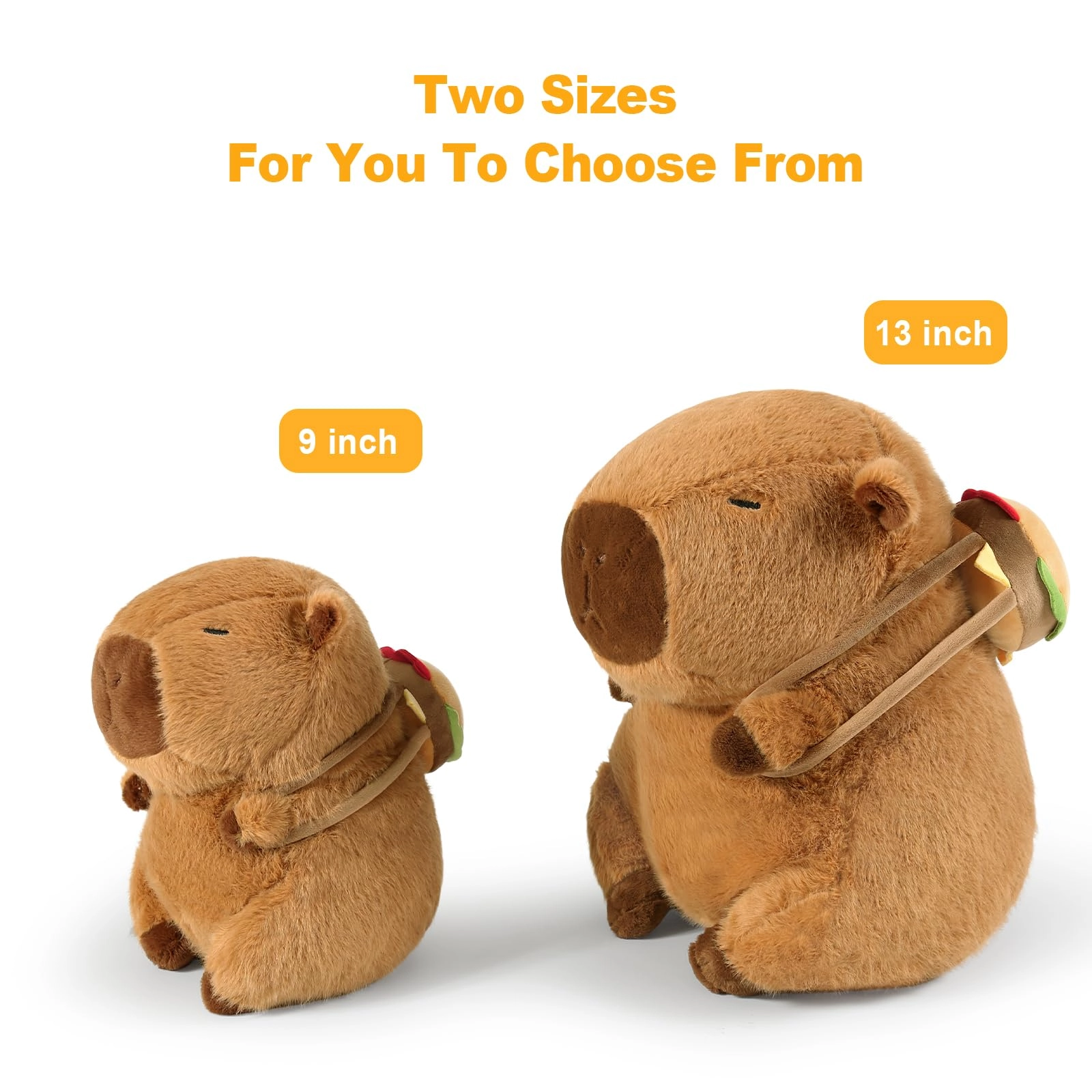 Capybara Plush - 9 inch Strawberry Hat