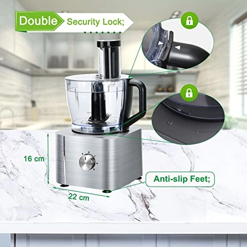 11-in-1 Food Processor and Blender - 3.2L 1100W