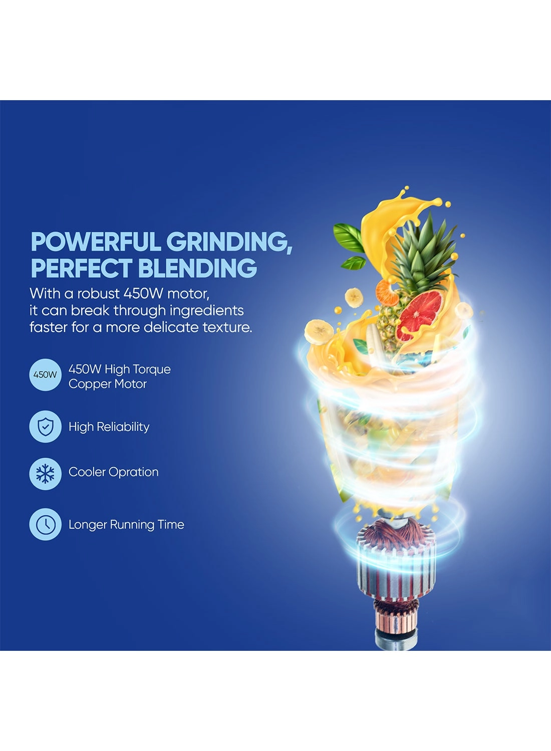 NB2511AX - 2-in-1 blender Unbreakable PC jar Pulse function