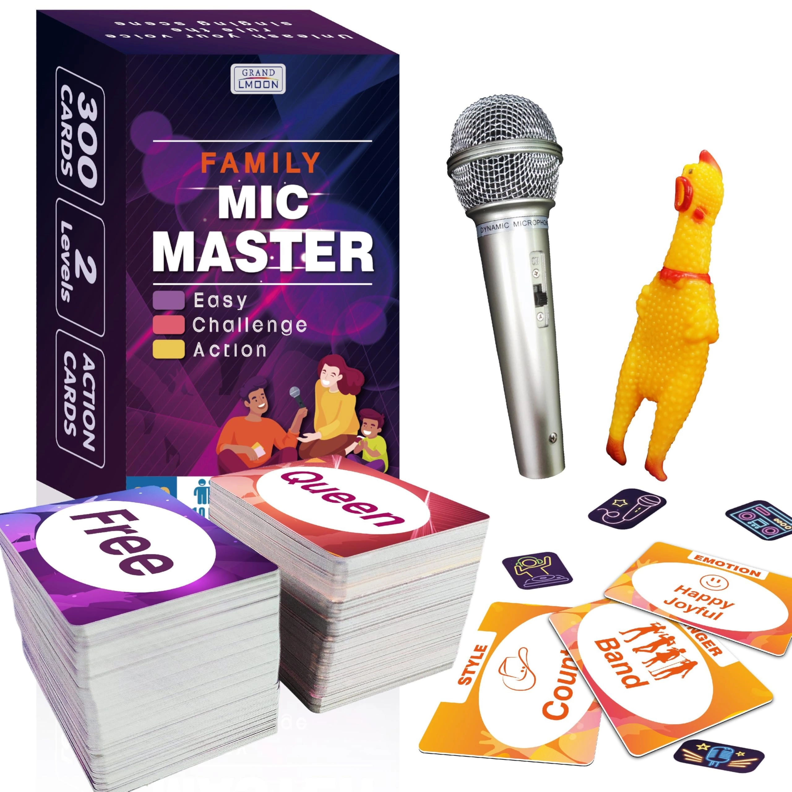 GRANDLMOON Mic Master - English 4 To 10 Years