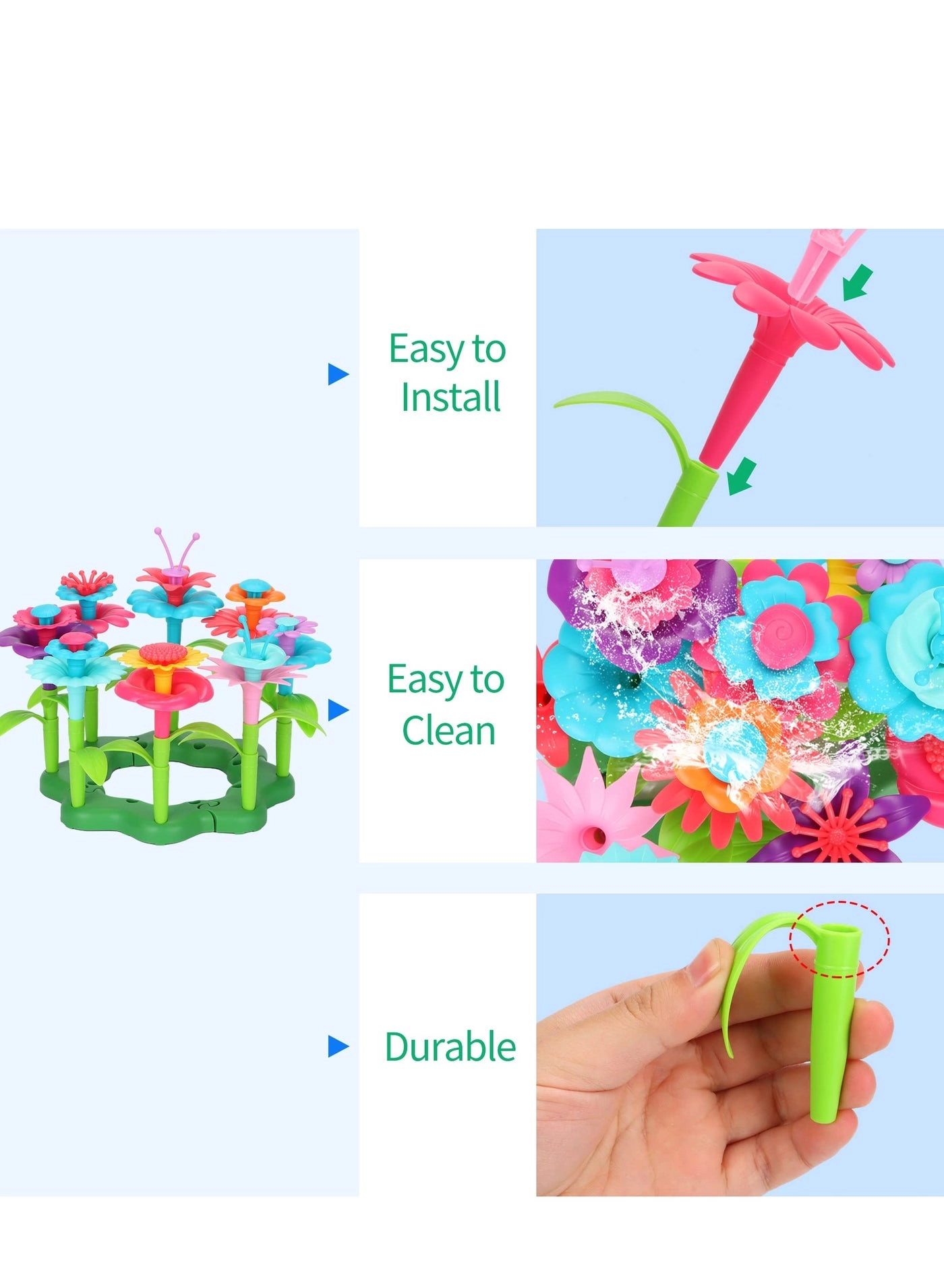 Flower Garden Building Set - STEM Gardening Pretend Play