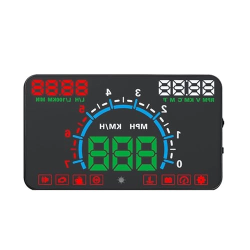 Dual Screen Car Speedometer Digital HUD ODB - Style2
