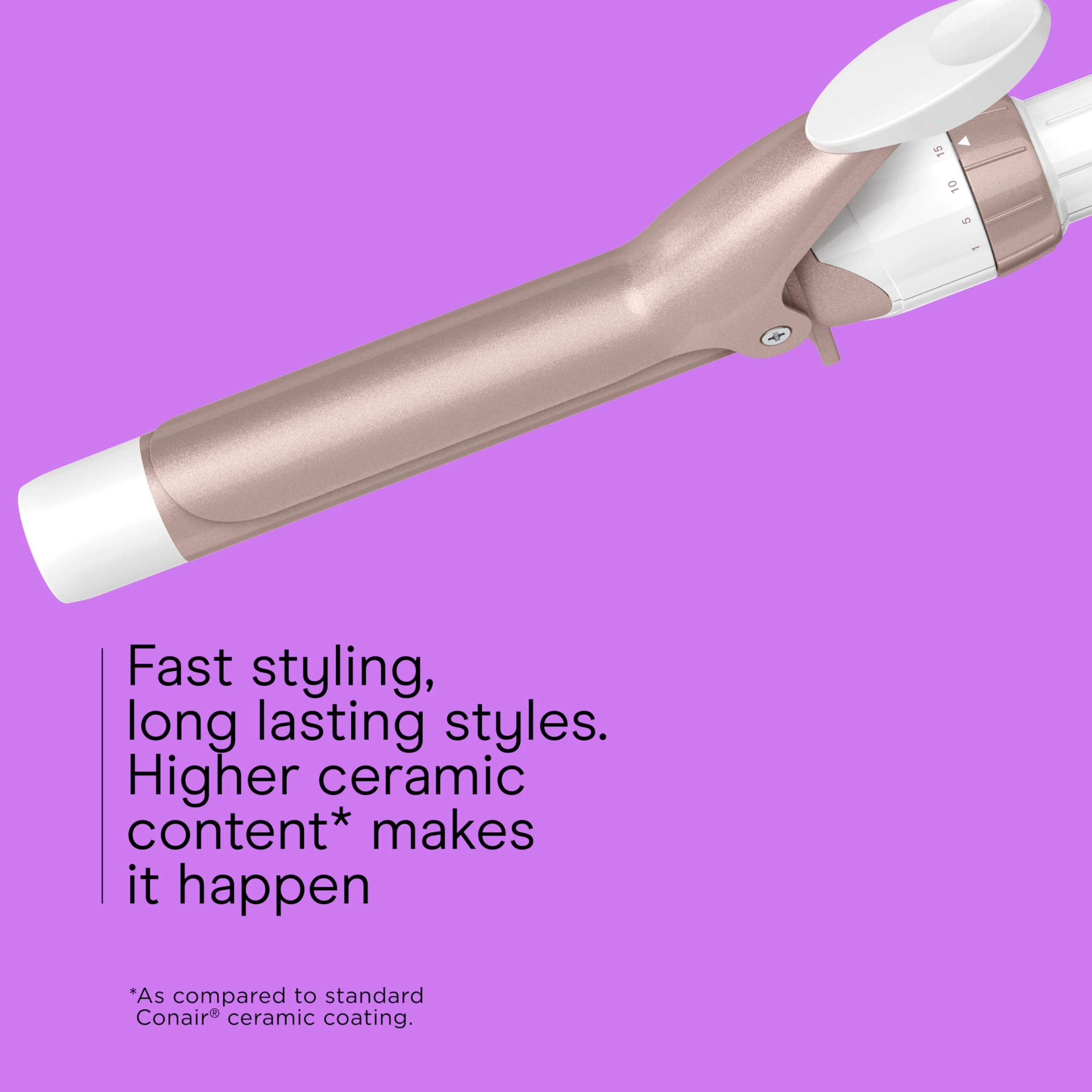 Double Ceramic Curling Iron - 1-Inch