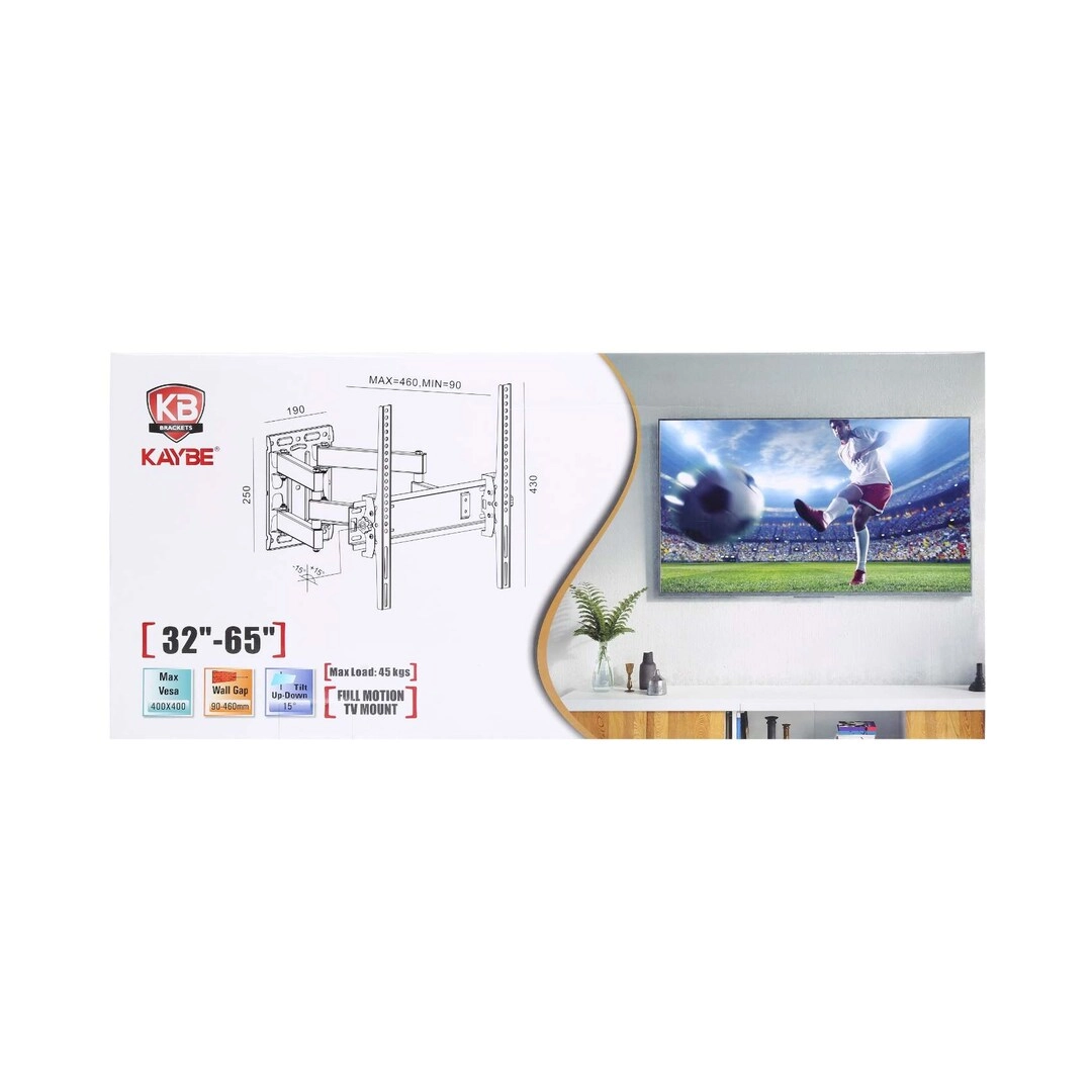 Full Motion Wall Mount - 99 lbs 32-65 inch