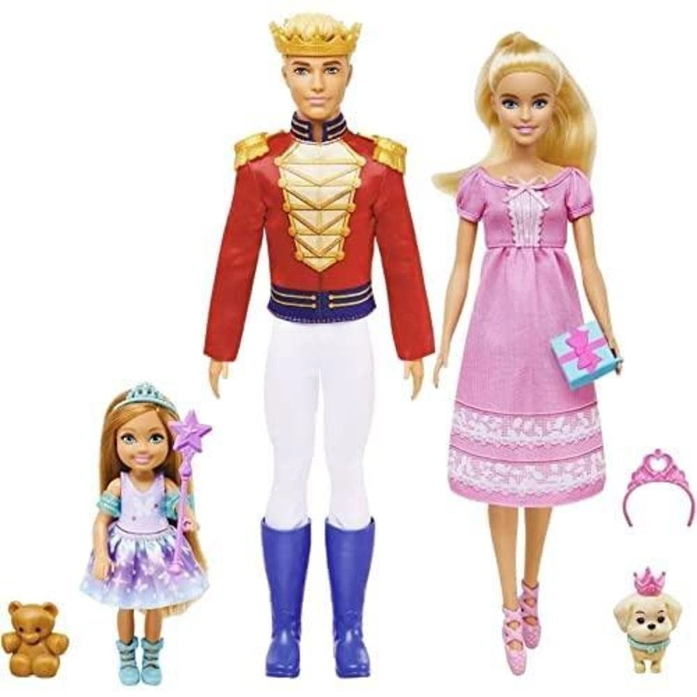 Barbie Clara Doll + Prince Ken Doll + Chelsea Fairy Doll
