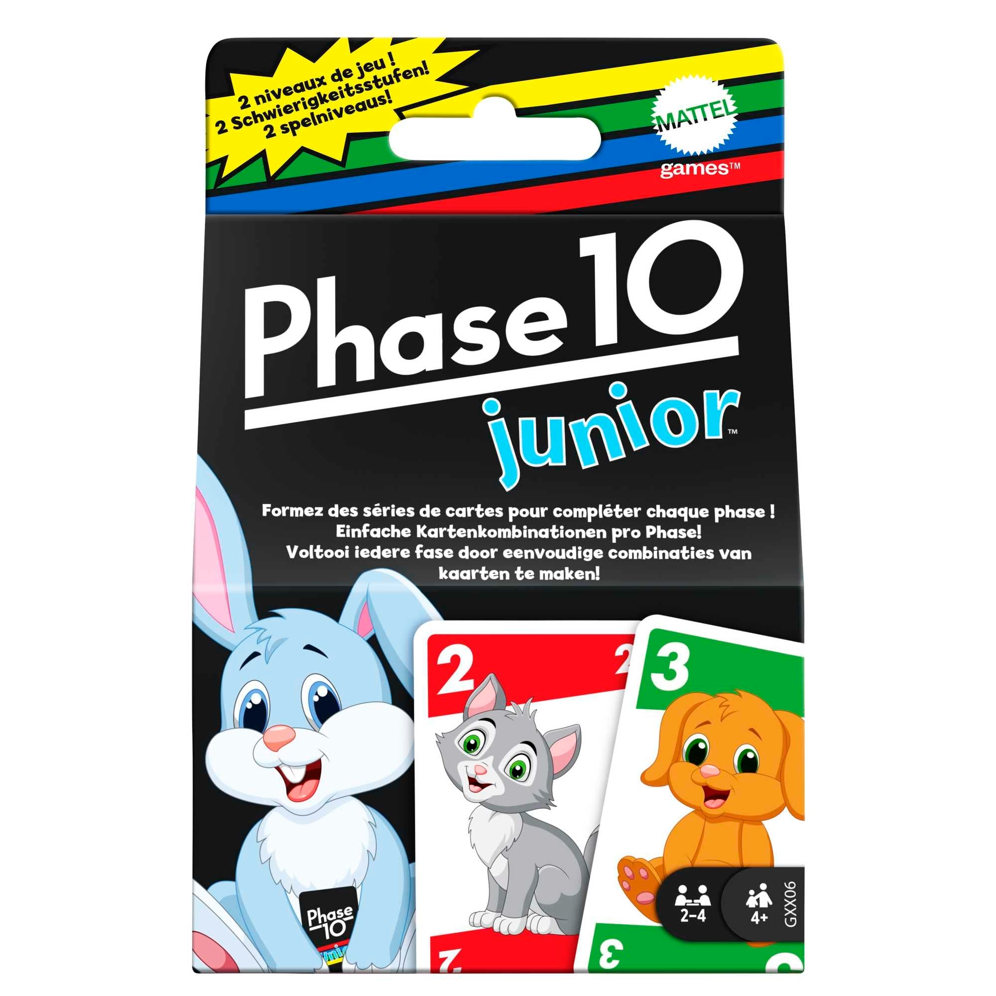 Mattel Games Phase 10 Junior - Card Game