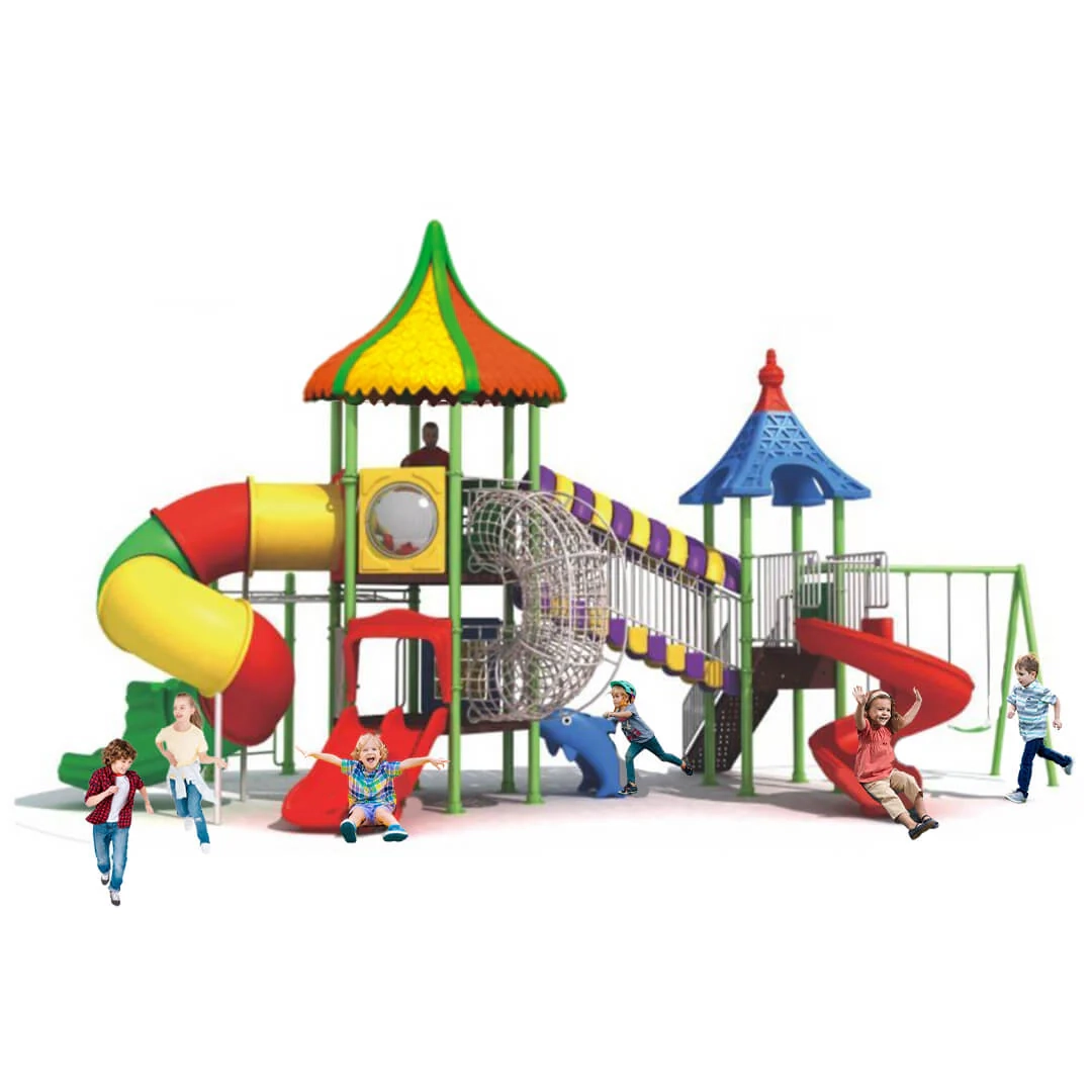 Kids Playground Climbers Swings N Slide - 3+ Multi Colour