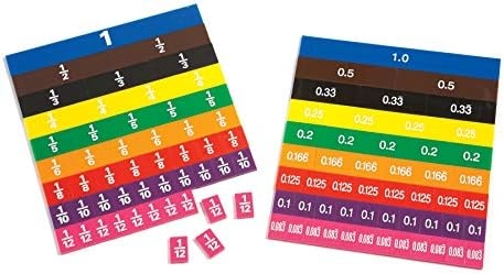 Learning Advantage Fraction & Decimal Tiles - 51 pieces