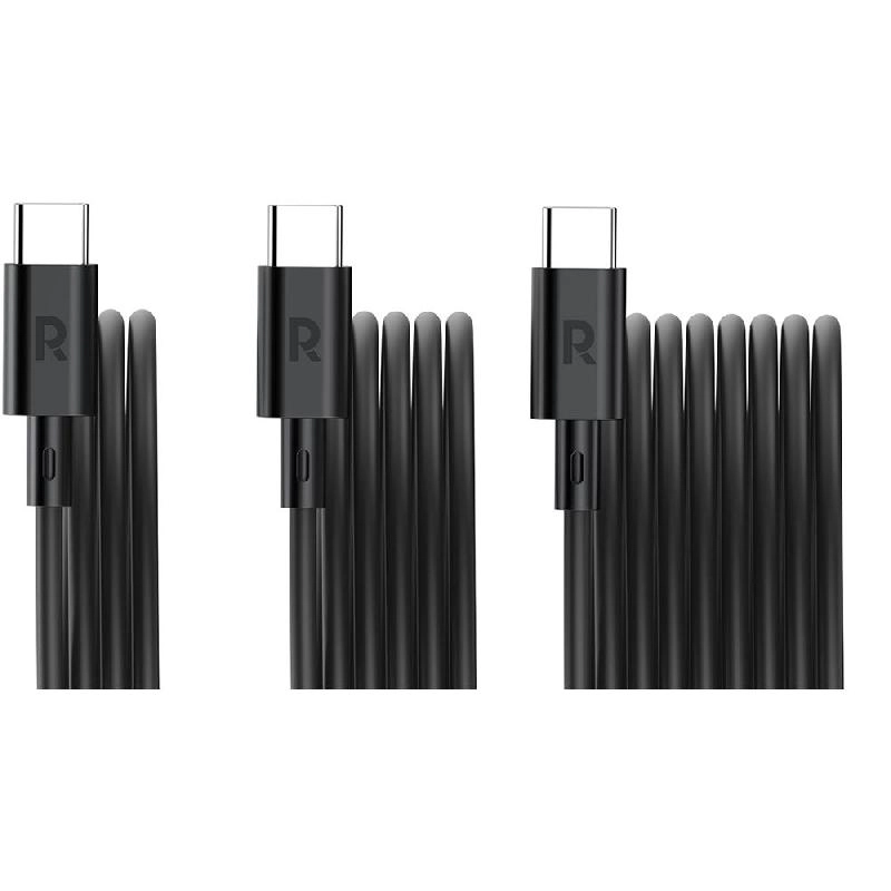 RAVPower Charge Cable 60W USB-C to USB-C 2m/1m/0.6m (3-Pack)