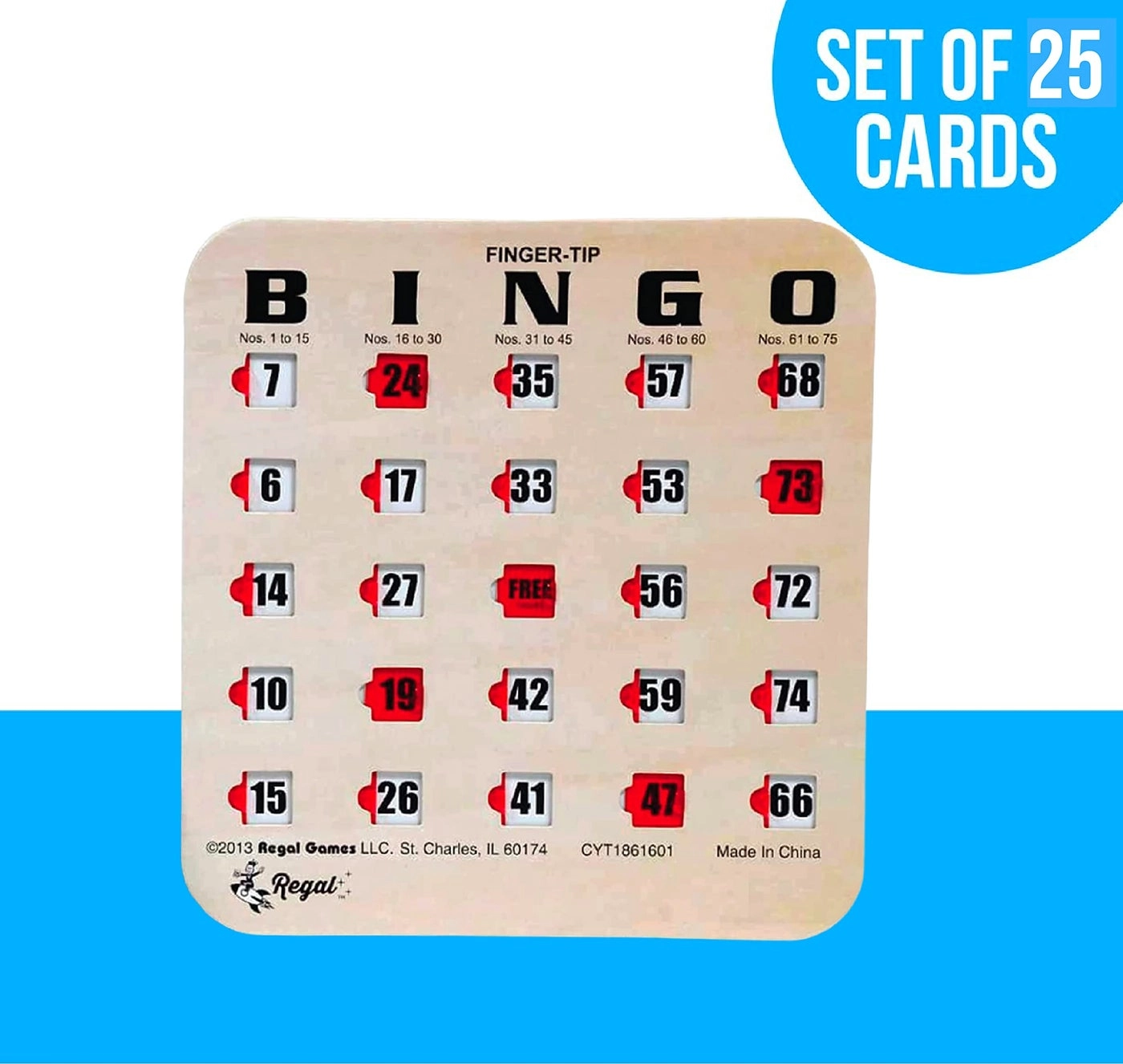 Bulk Bingo Cards - Sliding Windows Reusable Large Print