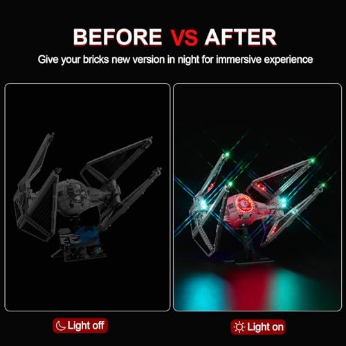 LED Lighting Kit for Star Wars TIE Interceptor - 75382 Classic Version