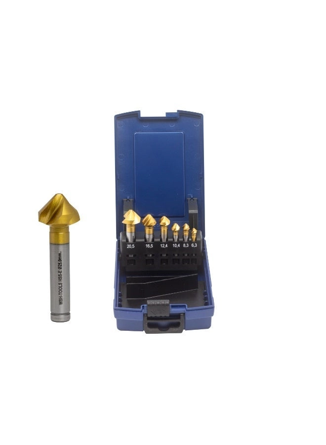 Countersink Set HSSE-Co5 - 7pcs 6.3mm-25mm