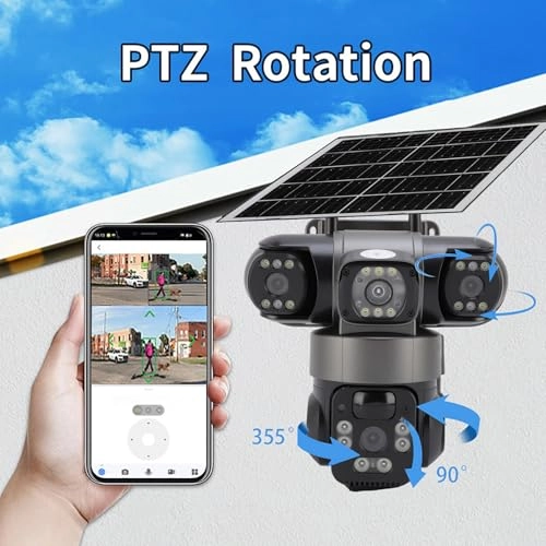 Triple Lens Security Camera 1080p