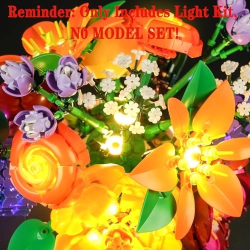 Light Set for LEGO 10345 Flower Arrangement Botanical Collection