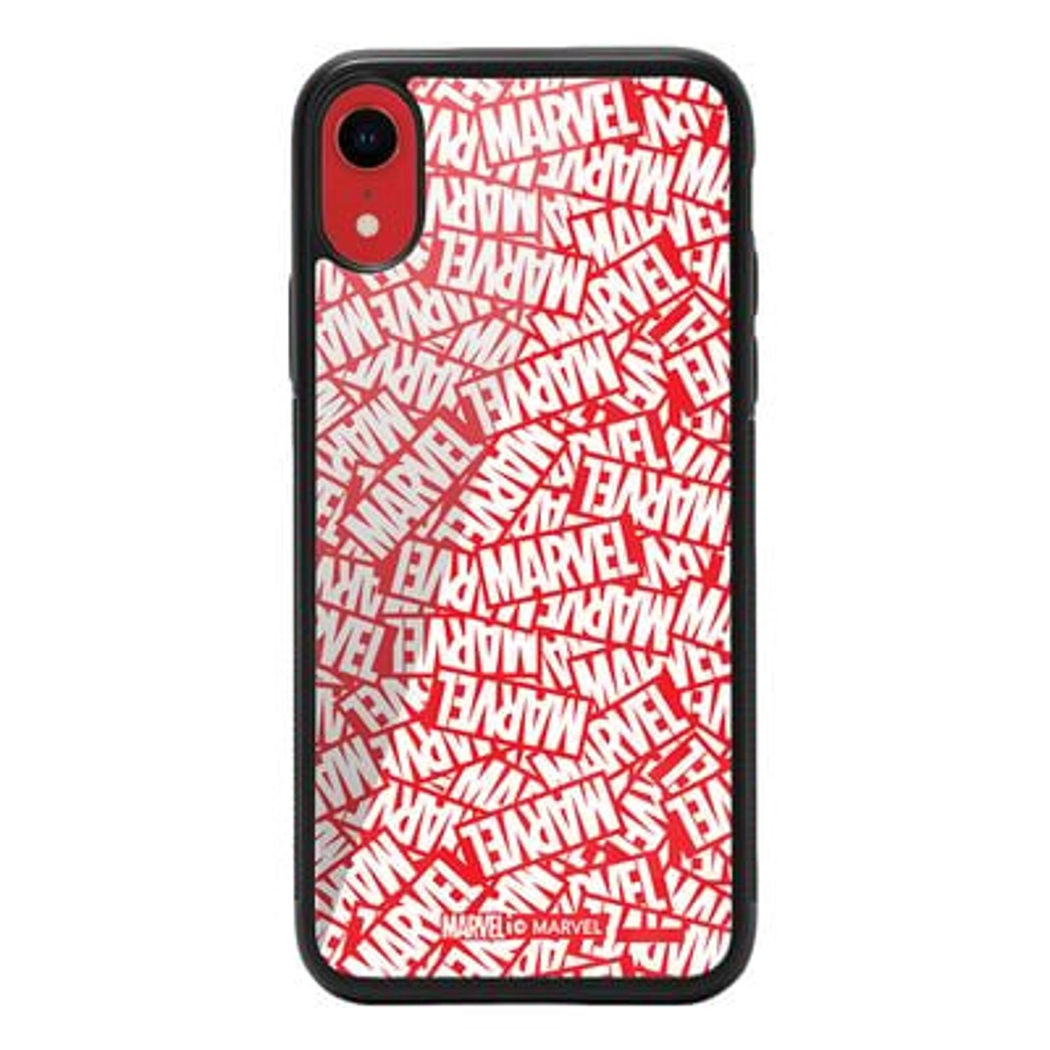 Wackylicious Logo Collage iPhone XR Cover Back Case for iPhone XR - TPU Bumper Case + Tempered Glass Back