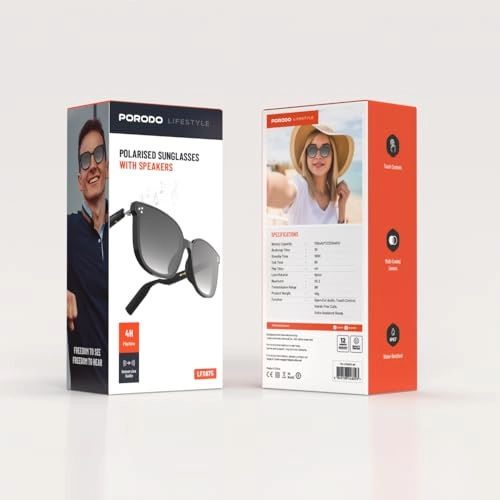 Lifestyle Polarized Sunglasses - BT V5.3 9M Range 4H Playtime