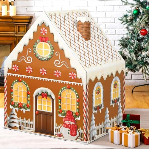Giant cardboard gingerbread house