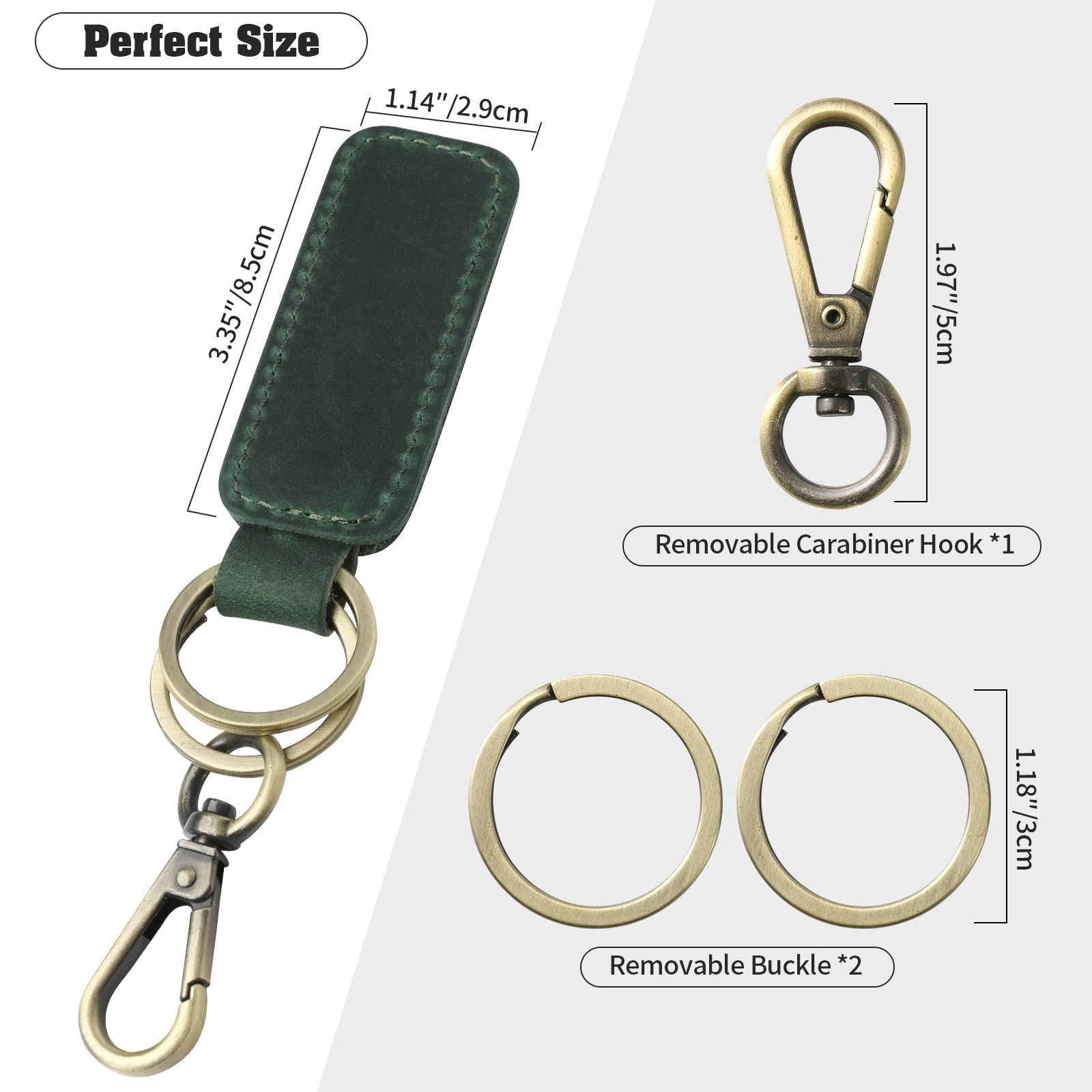 Leather Keychain - Car