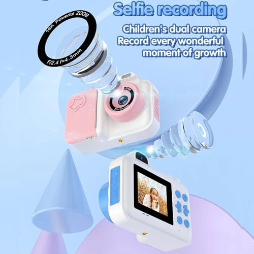 Instant Print Camera - 2.4 Inch Double Lens 32GB