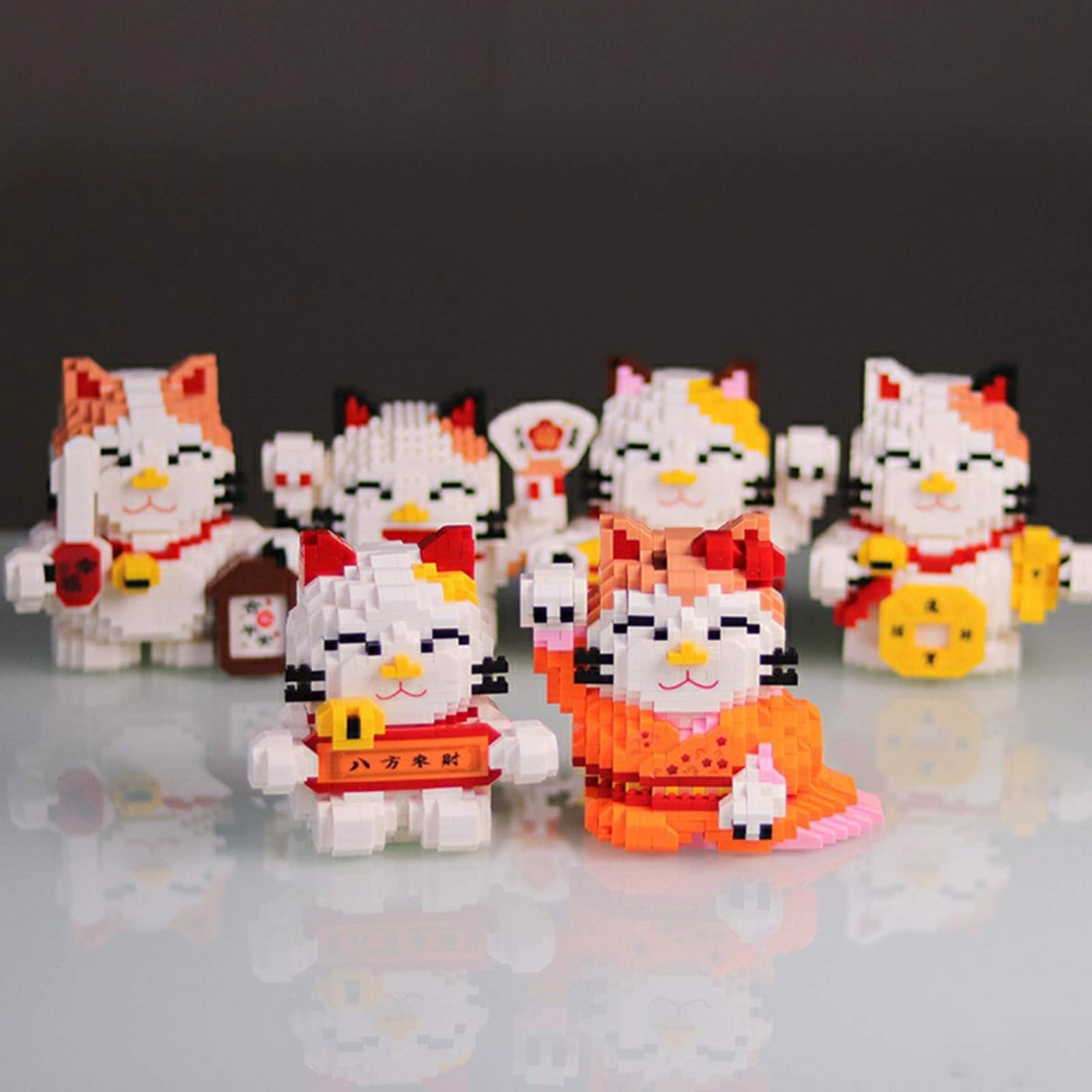 Cat Micro Building Blocks - Fortune Cat 1163 pcs