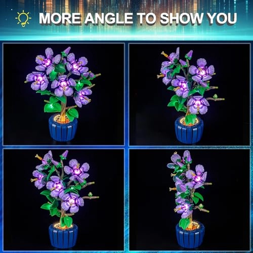 LED Light Kit for LEGO 10372 Hibiscus Flowers - Plastic 5v