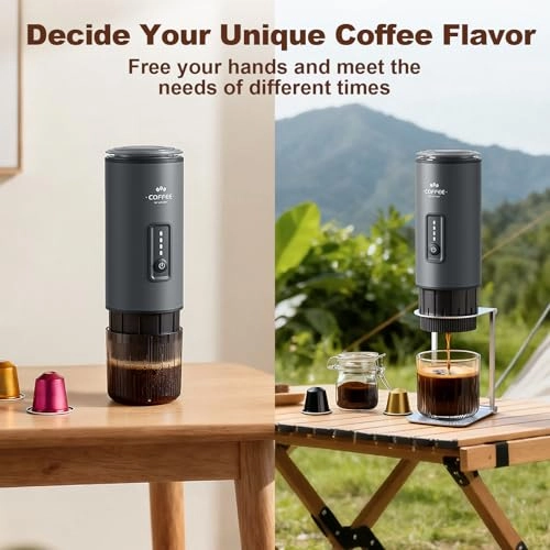 3-in-1 Portable Coffee Maker - 20BAR 7800mAh Rechargeable