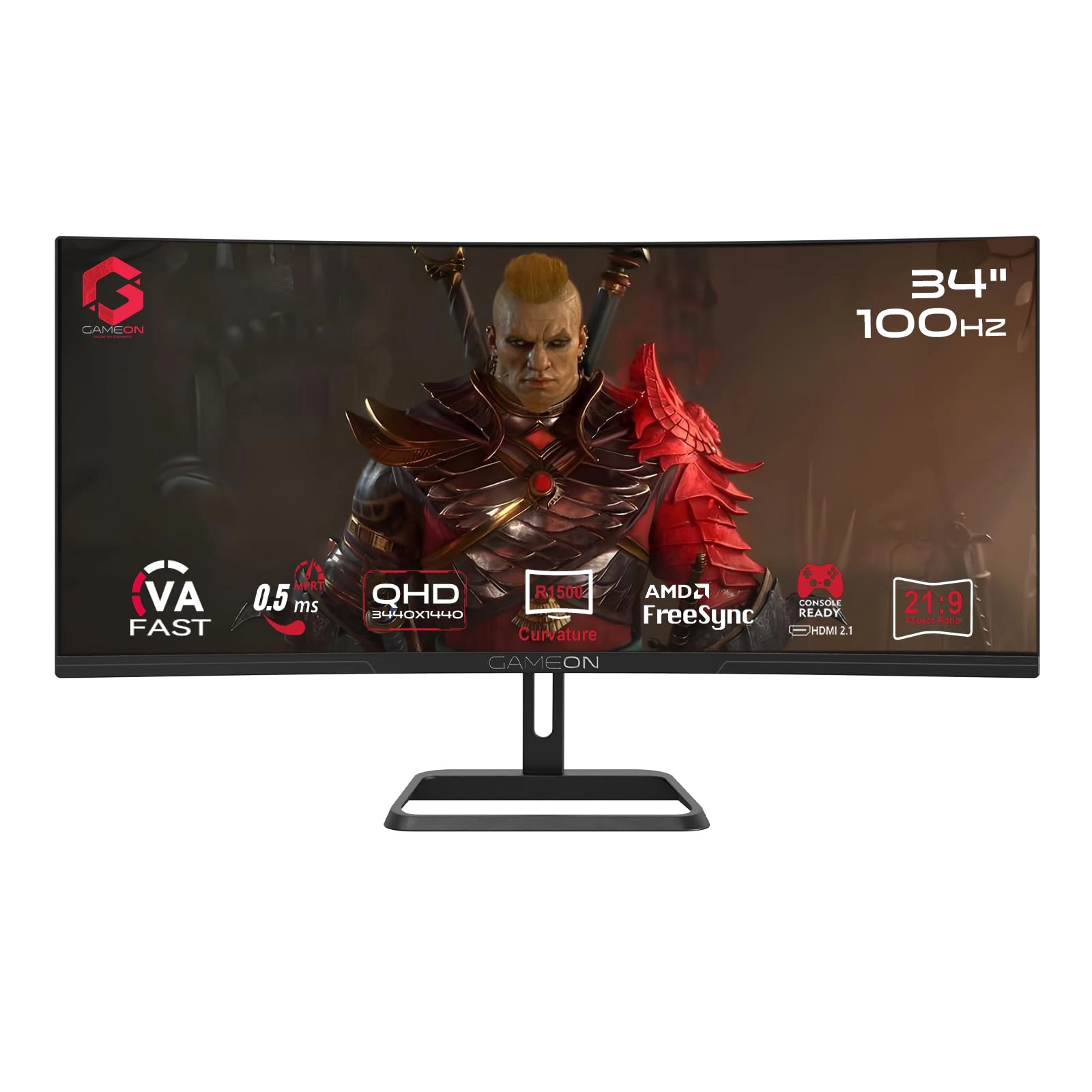34 Inch Curved WQHD Gaming Monitor - GOC34WQHD100VA 34 in 3440x1440