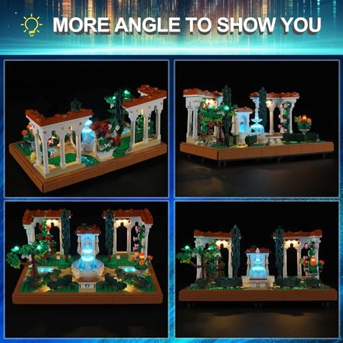 LED Light Kit for LEGO Icons Fountain Garden 10359