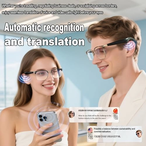 Smart Translation Glasses - 110+ Languages Bluetooth