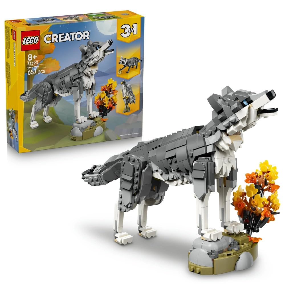 LEGO Creator 3 in 1 Forest Animals: Grey Wolf (31393)