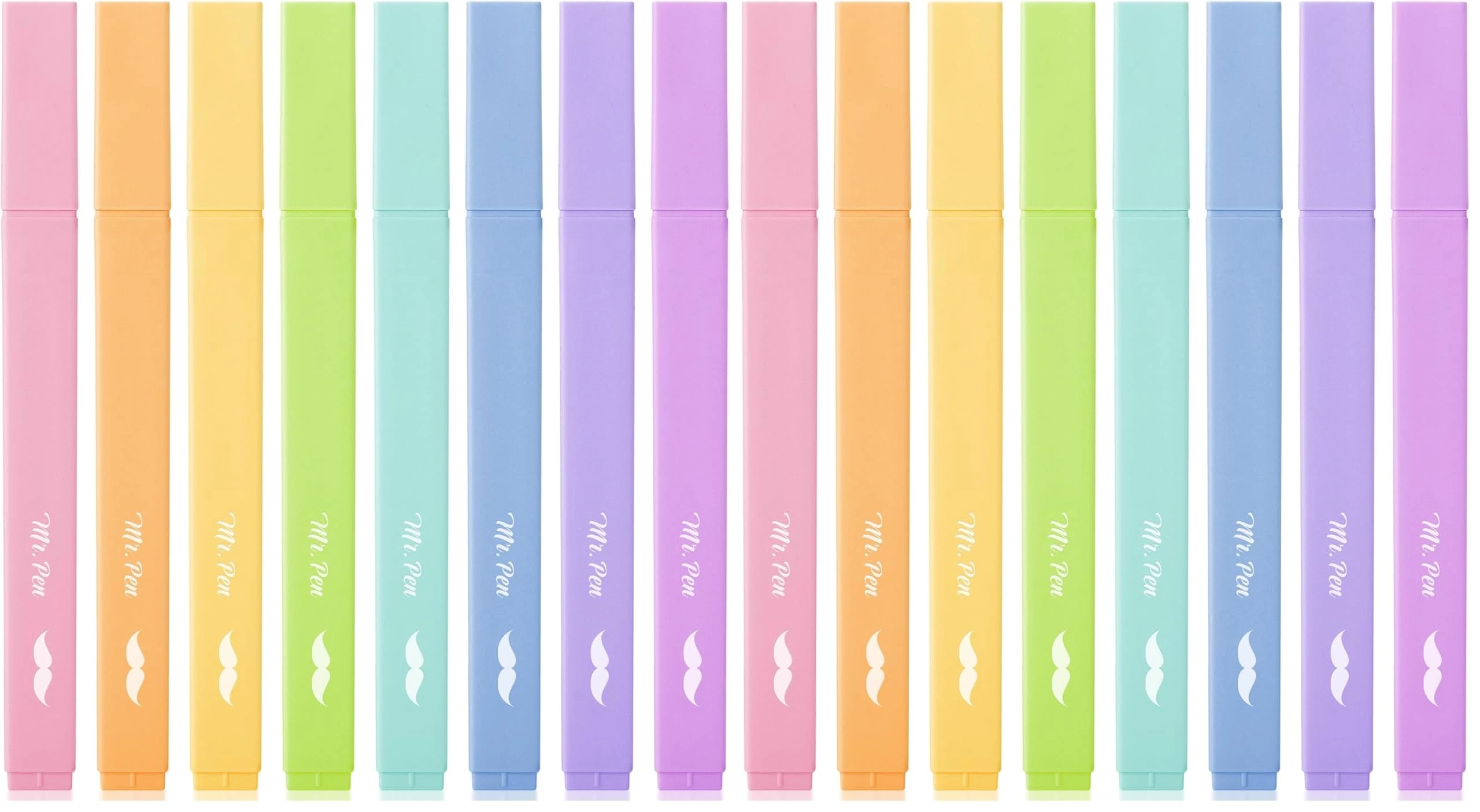 Mr. Pen Aesthetic Highlighters - Pastel Candy Colors Chisel