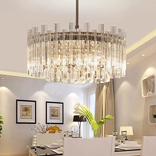 Round Crystal Hanging Light - 100cm