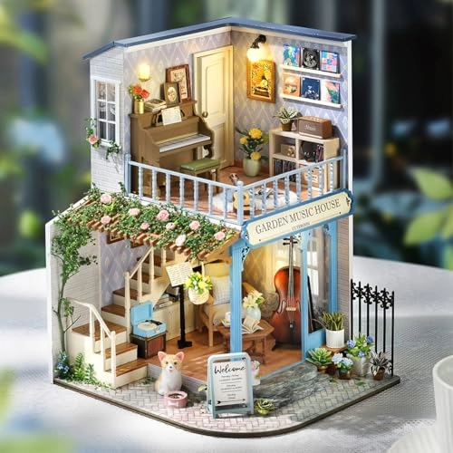 Miniature Wooden Dollhouse Furniture Kit - Creative Room 1:24