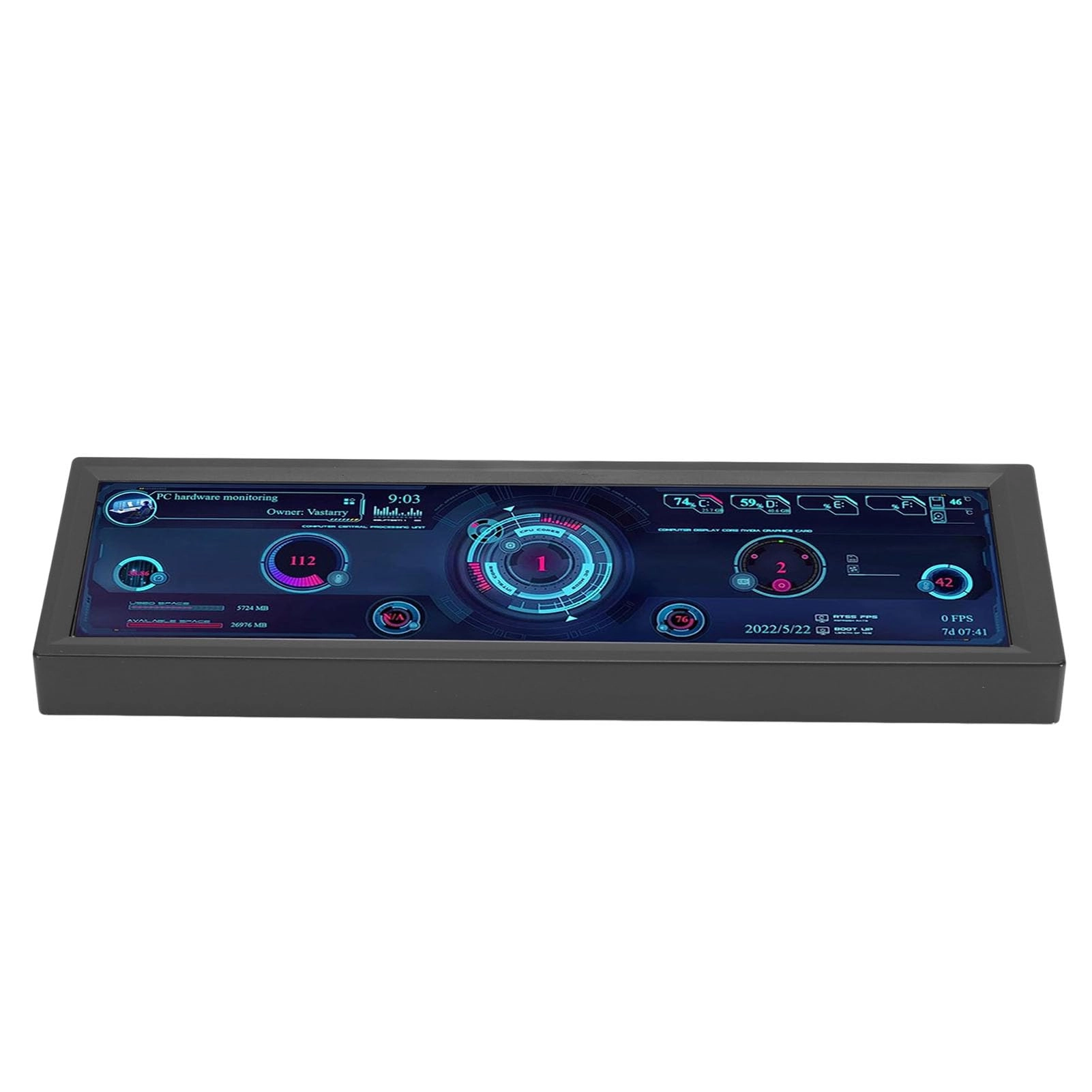 PC Temperature Display - 8.8 Inch 1920x480