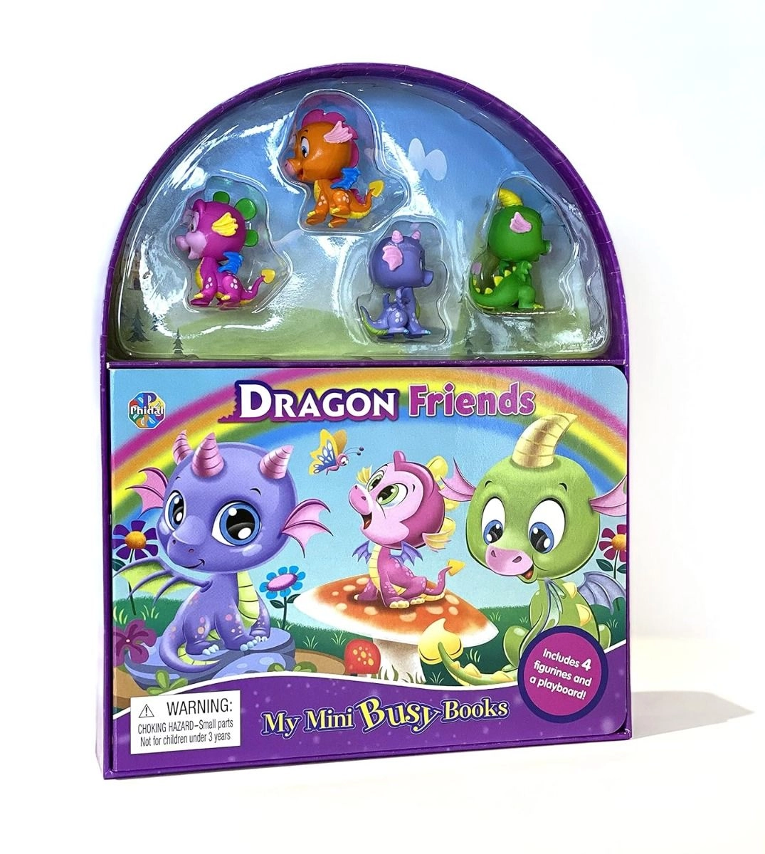 Phidal Dragon Friends My Mini Busy Sturdy Board Book - 3 years+