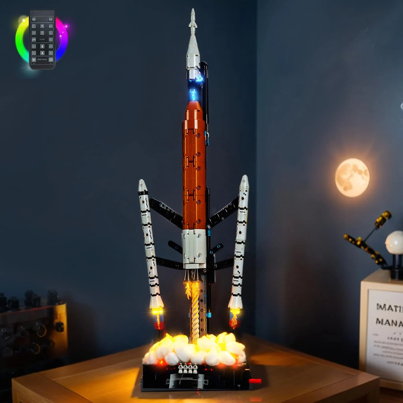 Light kit Compatible with Lego NASA Artemis Space Launch System Rocket (42221) - RC Version LED Lighting