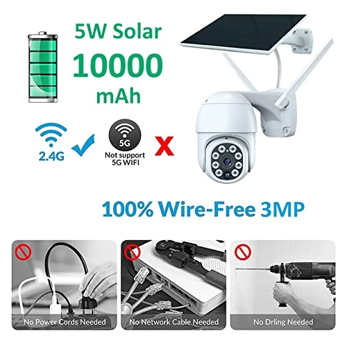 Outdoor Solar Security Camera 2K