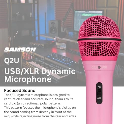 Q2U - USB+XLR Microphone + 3 x Desktop Boom Arm Microphone Stand + 3 x Shock Mount + 3 x Pop Filter