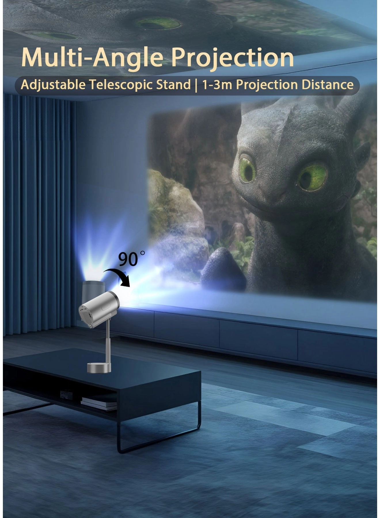 LUMIO Smart FHD Projector 9049070092 180 ANSI Lumens