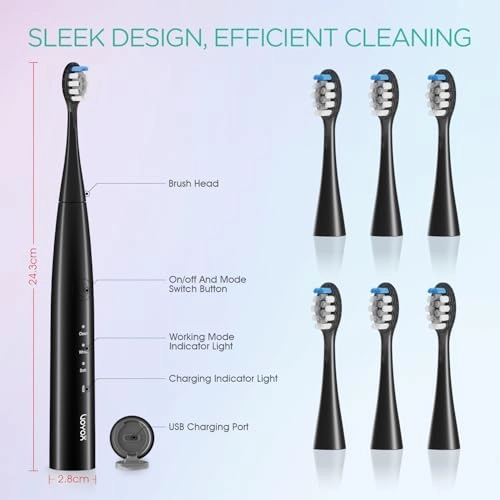 ET110 - Rechargeable 6 Brush Heads Sonic