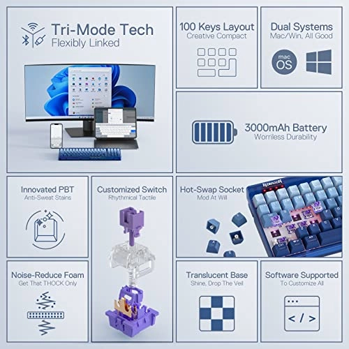 K656 PRO - 100% Standard Layout Wired/Wireless
