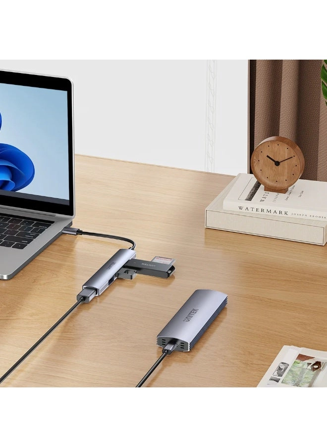 USB-C TO 4 PORT USB-A HUB - 5Gbps 3x480Mbps