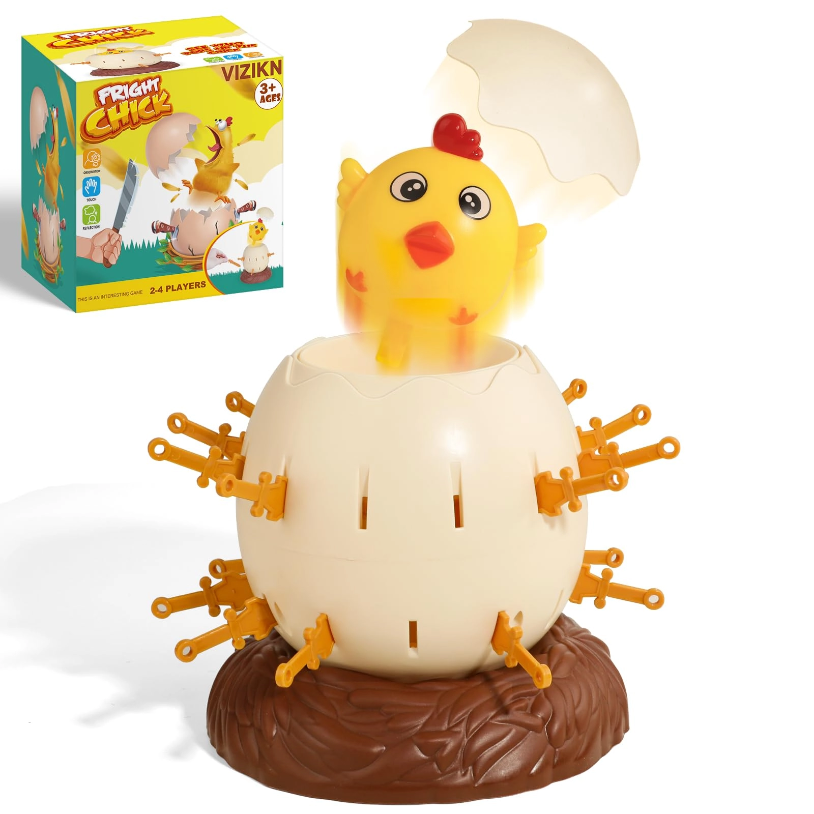 VIZIKN Pop Up Chick Board Game - 3+Year