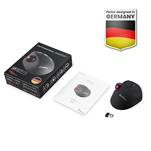 PERIMICE-720 Ergonomic Trackball Mouse - Wireless