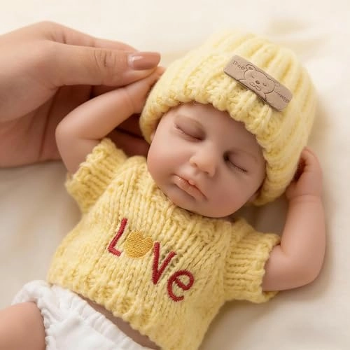 Reborn Baby Doll - 8 inch Full silicone Girl Ages 3+